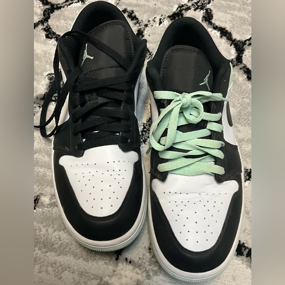 Jordan Brand 1 Low 'Tye Dye' Shoes in Black, Men's (Size 11